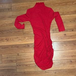 Red bodycon dress